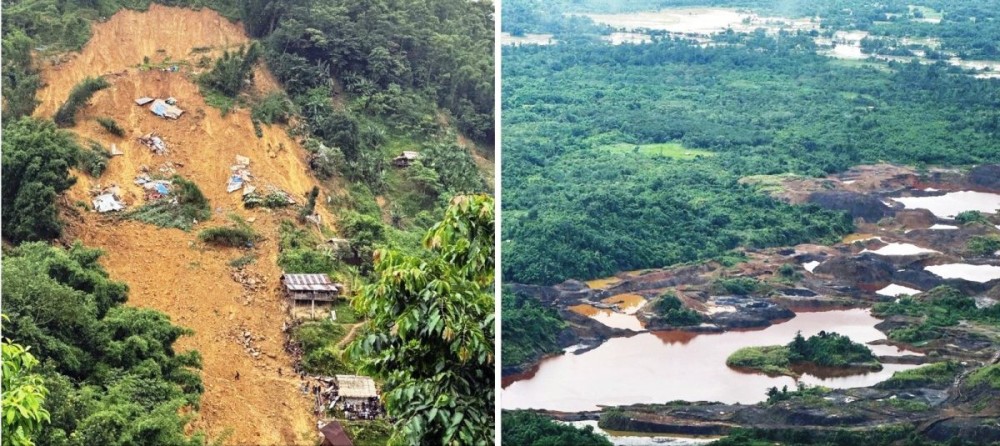 Continuous heavy rainfall has triggered landslides, flash floods and mudslides that have affected large portions of Mon district and also others parts of the state. (Photo Courtesy: X)